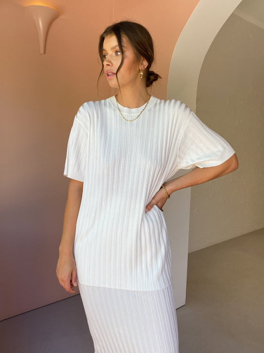 By Johnny Anthem Knit Top in Ivory