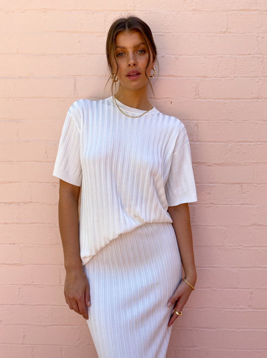 By Johnny Anthem Knit Top in Ivory