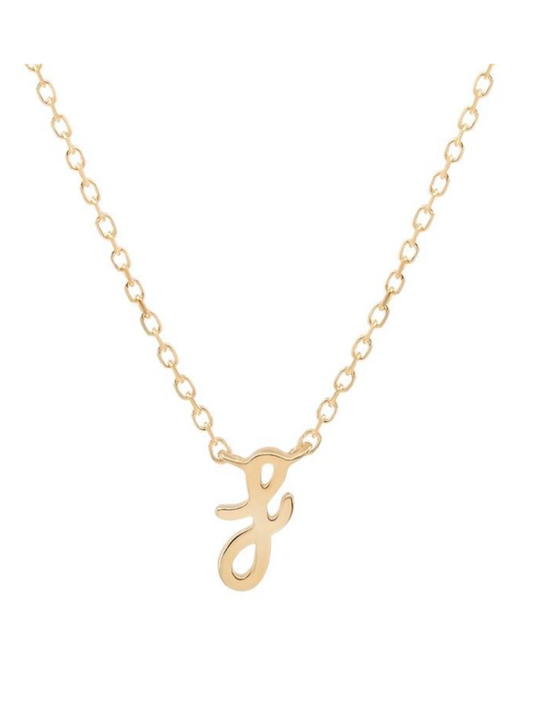 By Charlotte 14k Gold Love F Necklace in Gold