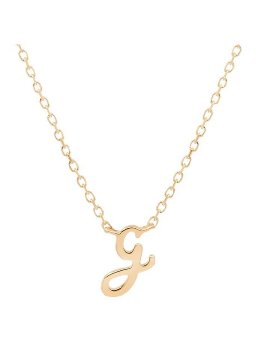 By Charlotte 14k Gold Love G Necklace in Gold