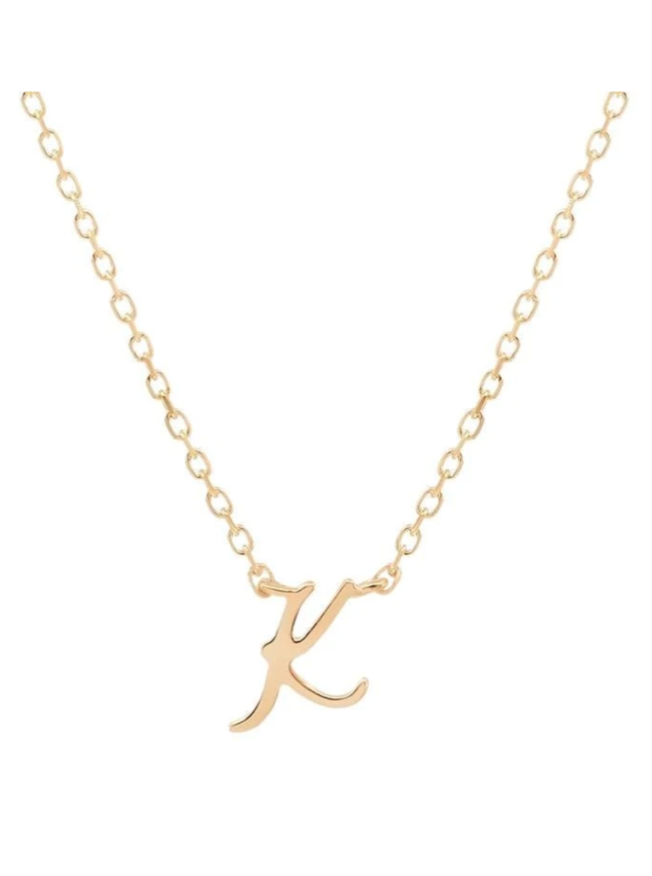SKN Silver and Golden Metal American Diamond Name Word K Pendant with Box  Chain for Men and Women (SKN-2311W) : Amazon.in: Fashion