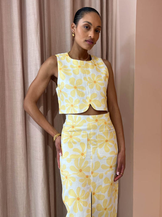 By Johnny Callie Sun Skirt in Sun Floral