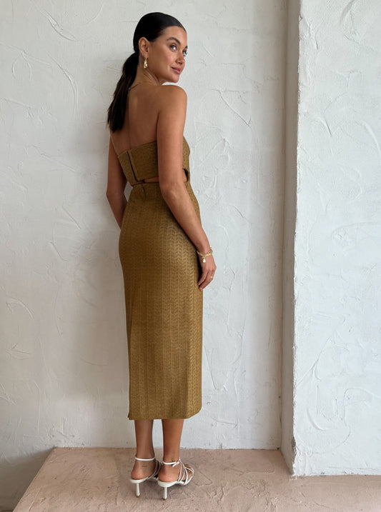 Camilla and Marc Anise Dress in Bronze Coco & Lola Camilla and Marc Anise Dress in Bronze Coco & Lola