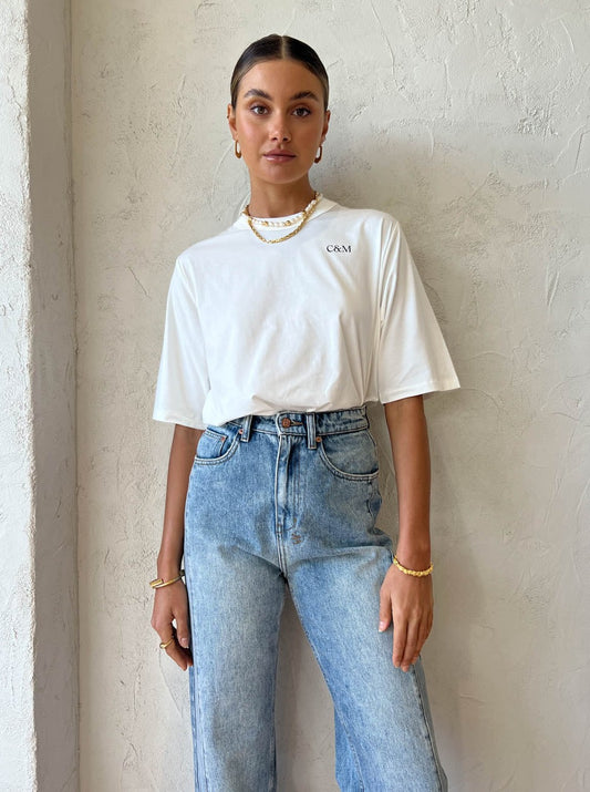 Camilla and Marc Eli Tee in Soft White