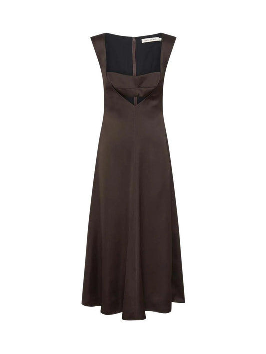 Camilla and Marc Sorrell Midi Dress in Chocolate