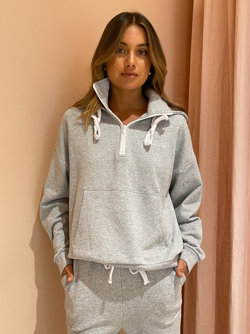 Camilla and Marc Logan 2.0 Hoodie in Grey Marle