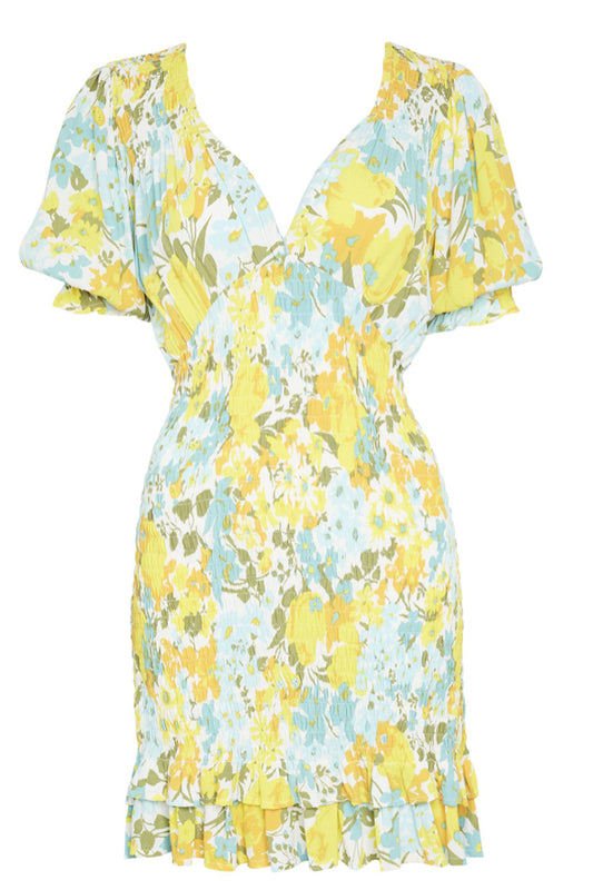 faithfull margherita mini dress Faithfull the Brand Margherita Mini Dress in Annina Floral Print – Coco &  Lola