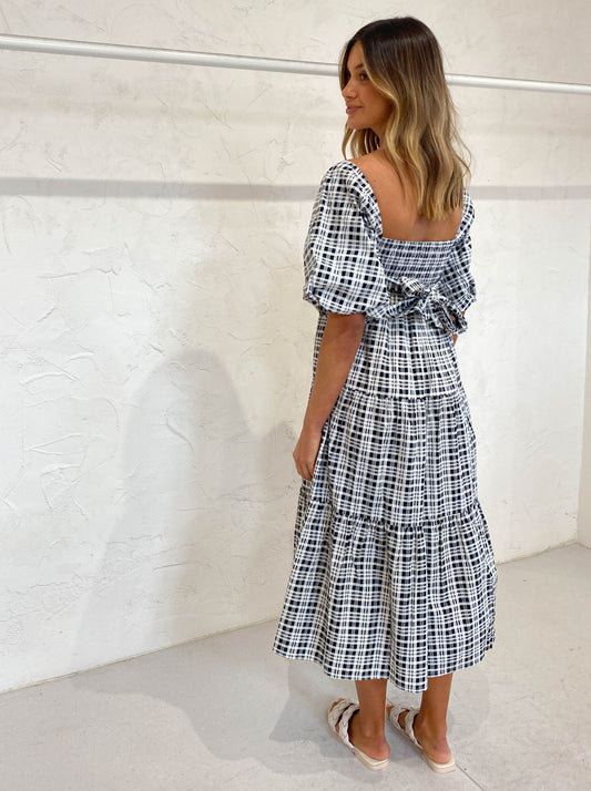 Faithfull the Brand Kiona Midi Dress in Milana Check – Coco & Lola