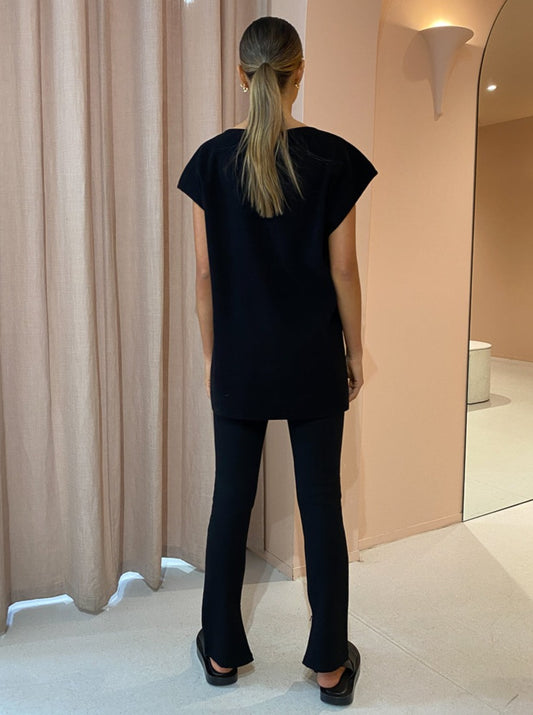 Friends with Frank The Celia Ponte Pants in Black