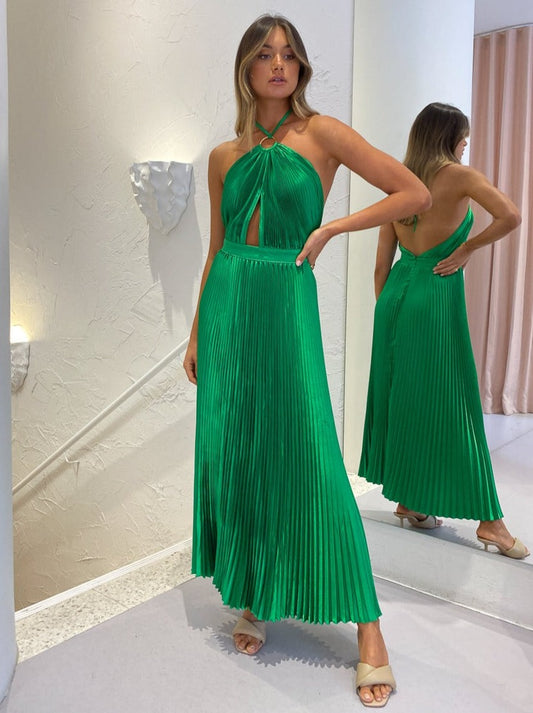 Lidee Reveil Gown in Bright Green Coco & Lola Lidee Reveil Gown in Bright Green Coco & Lola