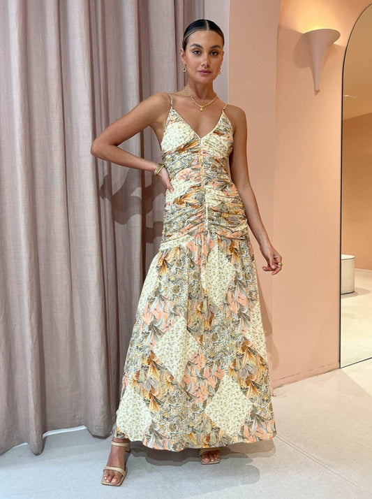 Issy Set Fire Dress in Patchwork