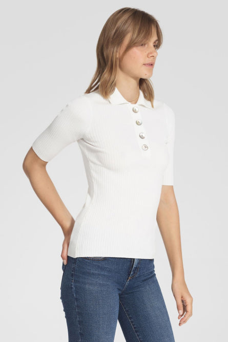 Nobody Chelsea Polo in Ivory