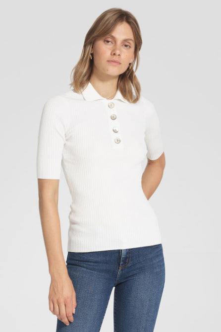 Nobody Chelsea Polo in Ivory