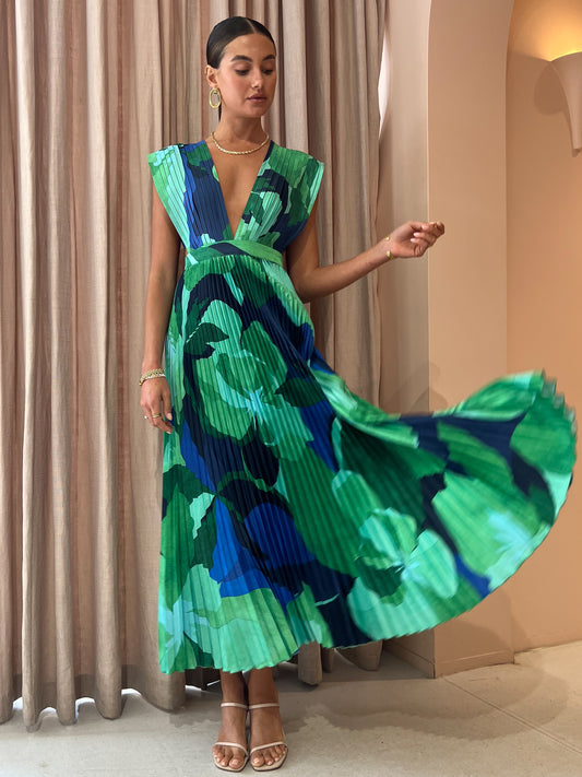 Lidee Gala Gown in Capri Blue/Green Coco & Lola Lidee Gala Gown in Capri Blue/Green Coco & Lola