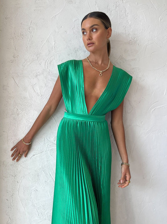 Lidee Gala Gown in Bright Green Coco & Lola Lidee Gala Gown in Bright Green Coco & Lola