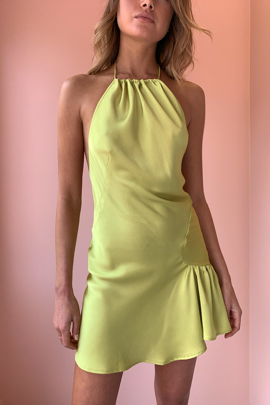 one fell swoop la californie mini dress One Fell Swoop La Californie Mini Dress in Citron – Coco & Lola