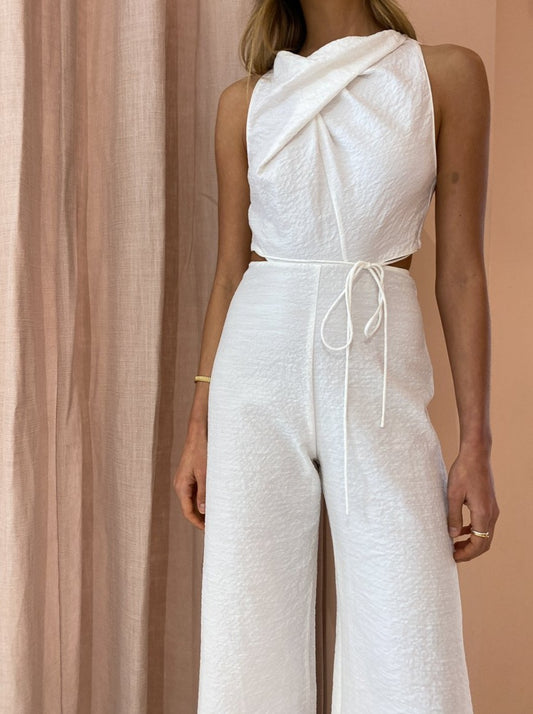 One Fell Swoop Bijoux Jumpsuit in New White