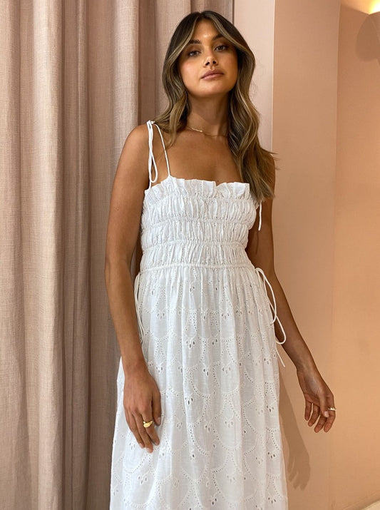 Palm Noosa Sail Away Dress in White