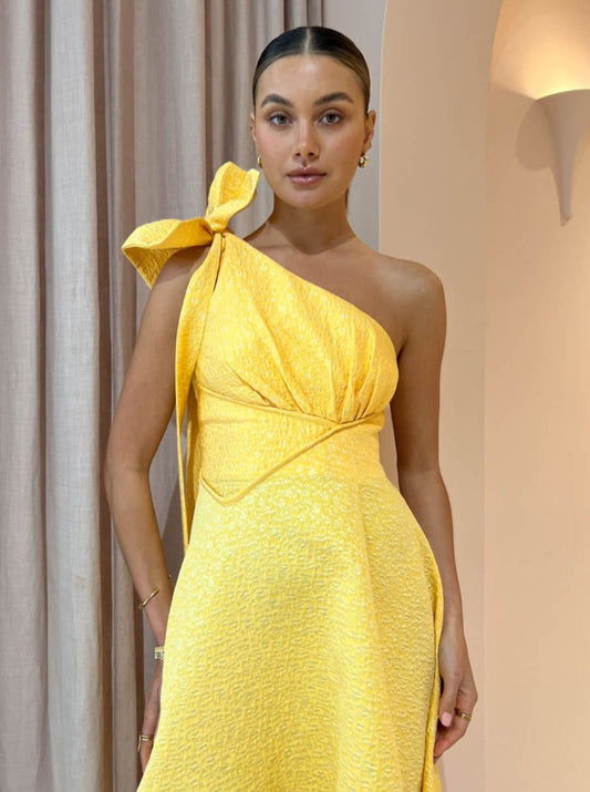Rachel Gilbert Emiliano Dress in Lemondrop Coco & Lola Rachel Gilbert Emiliano Dress in Lemondrop Coco & Lola
