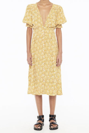 Faithfull the Brand Rafa Midi Dress in Delphine Floral Print  Coco & Lola