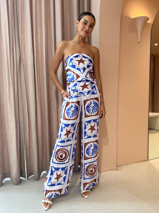 Roame Ascend Pant in Tiles Print