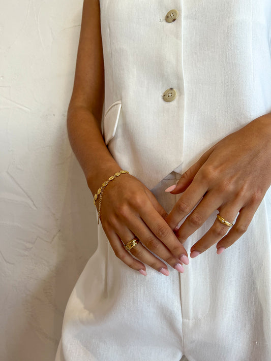 Sir Clemence Tailored Vest in Ivory