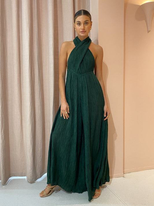 Savannah Morrow Arun Jumpsuit in Emerald