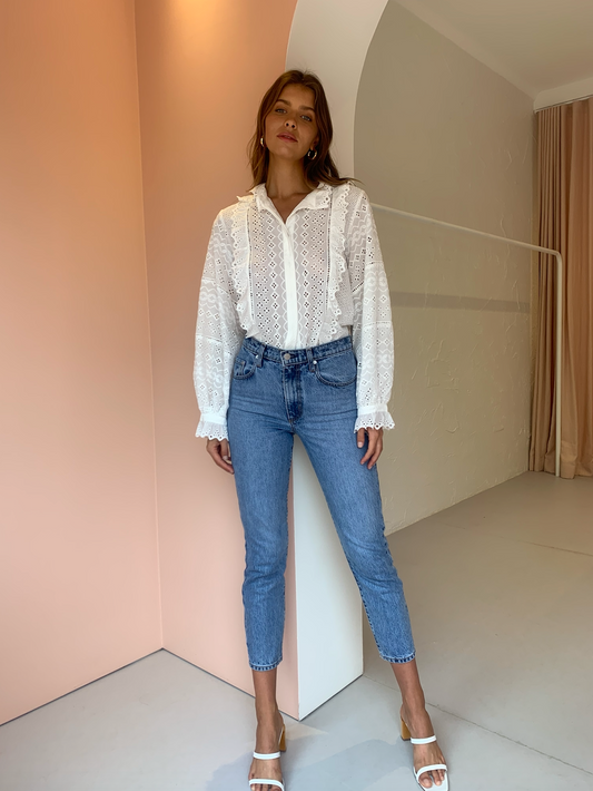 Carver Astrid Shirt in White