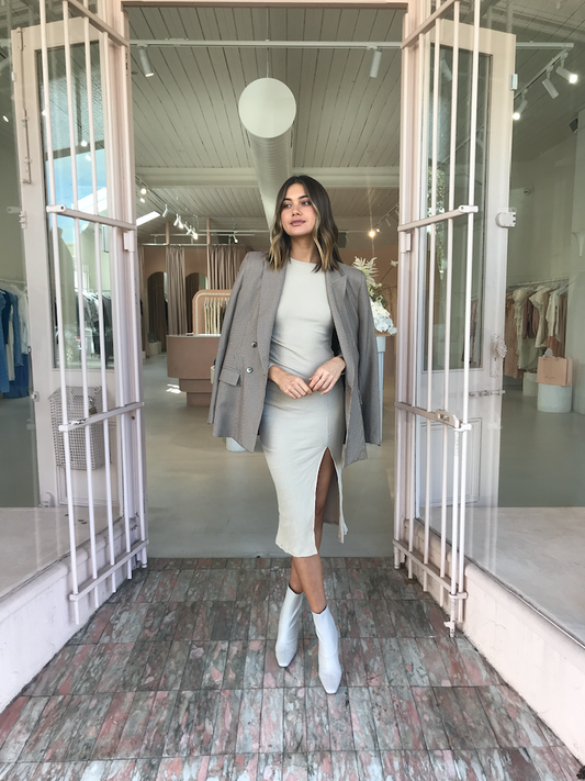 By Nicola Cerelia Midi Dress in Almond