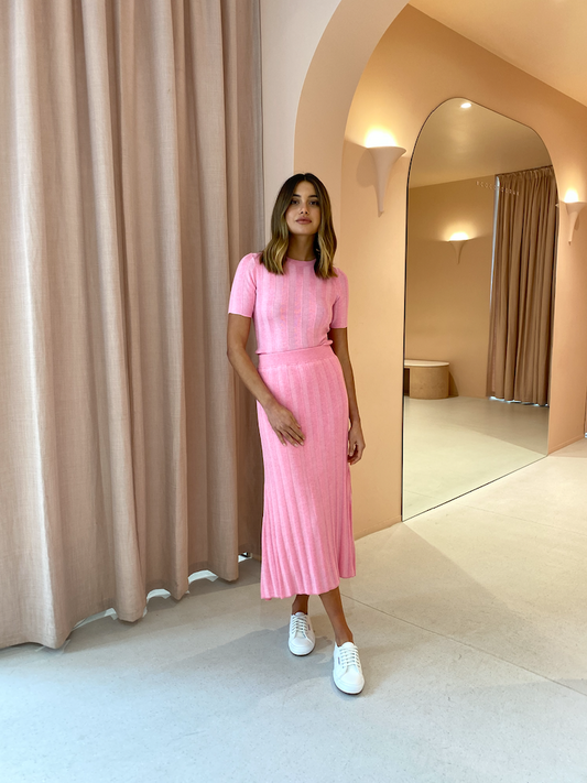 Hansen and Gretel Joyce Top in Taffy Pink