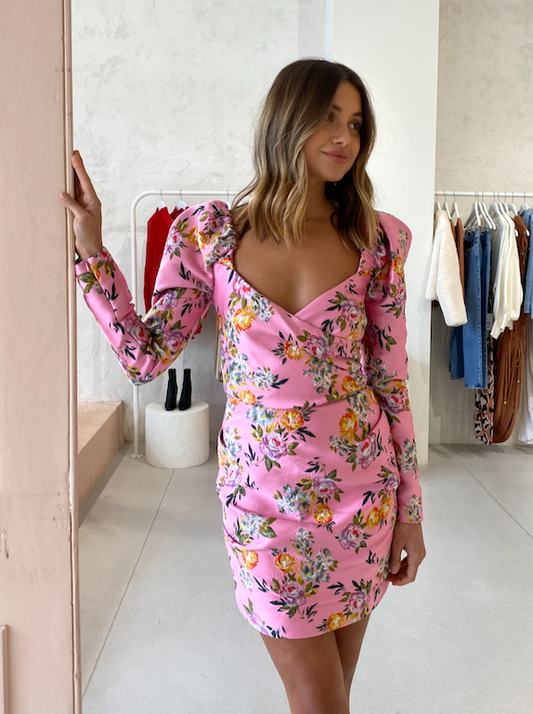 Bec and Bridge Peony Party Mini Dress in Print