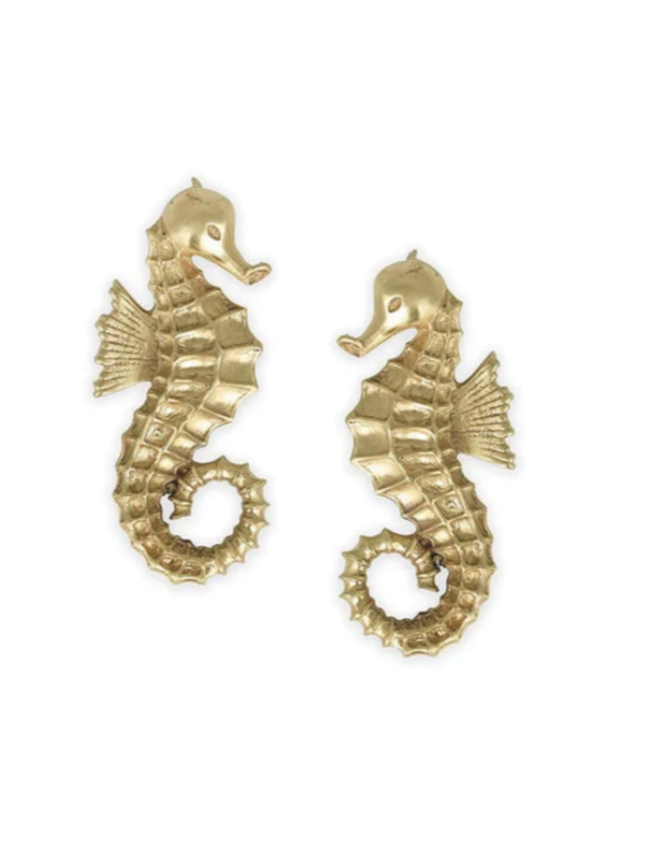 Alemais Seahorse Earring in Gold – Coco & Lola