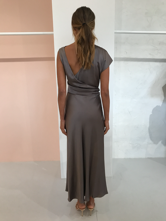Bec and Bridge Piper Aysm Midi Dress in Olive  Coco & Lola