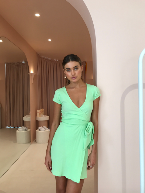 By Nicola Sadie Dress in Pistachio