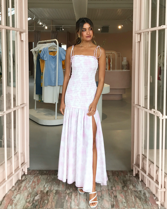 Issy Tempo Dress in Cloudy Pink