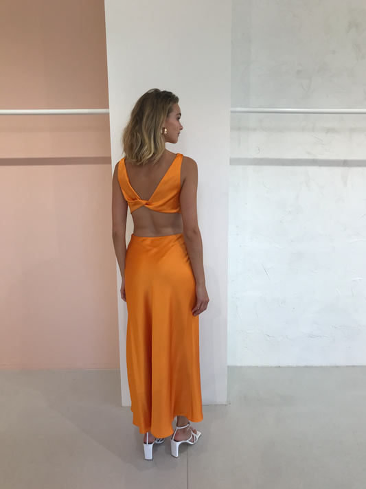 Bec and Bridge Seraphine Cut Out Midi Dress in Tangerine – Coco & Lola