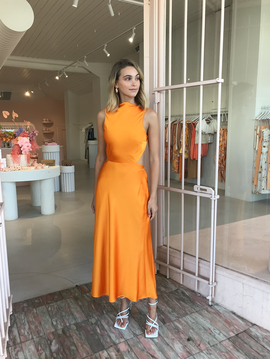 white christmas dresses Bec & Bridge Seraphine Cut Out Dress – Rent For An Event main image 0