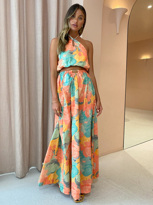 Dolce Vita Halter Top in Summer Rose