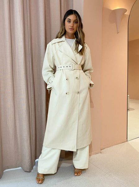 Shona Joy Matilda Trench Coat in Crema – Coco & Lola