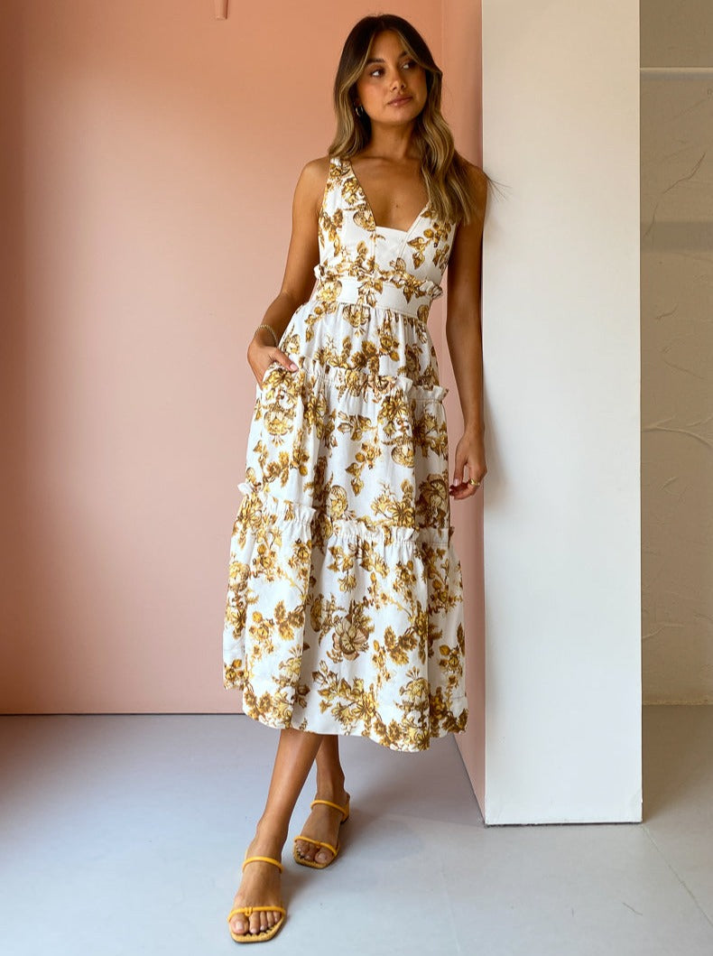 Shona joy outlet tiered midi dress