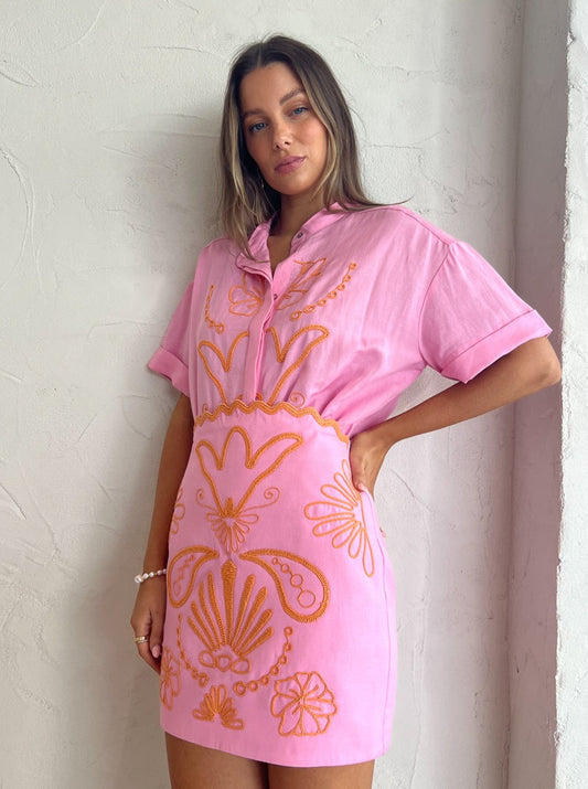 Significant Other Seren Skirt in Fuschia