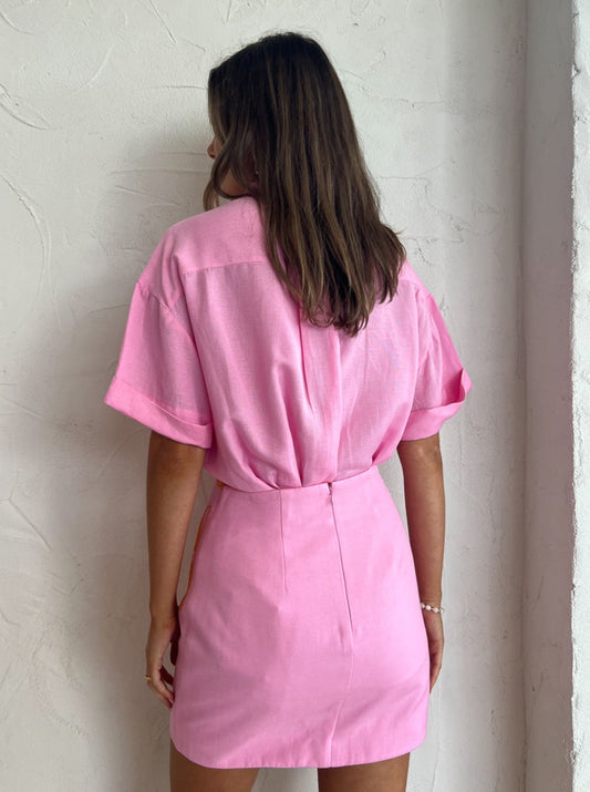 Significant Other Seren Skirt in Fuschia