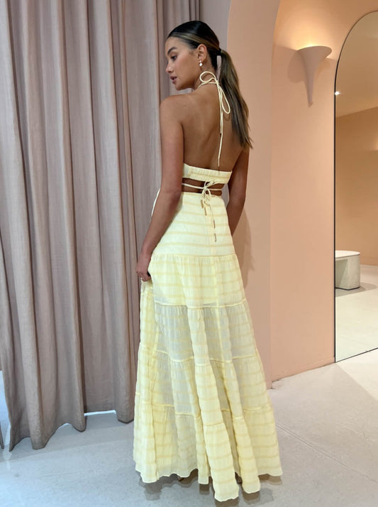 lola and sophie maxi dress Significant Other Sophie Maxi Dress in Sunflower Check – Coco & Lola