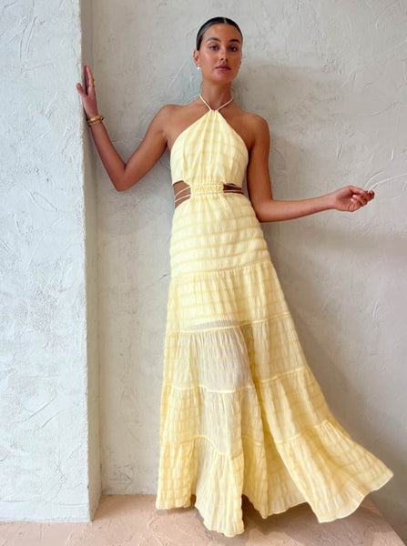 lola and sophie maxi dress Significant Other Sophie Maxi Dress in Sunflower Check – Coco & Lola