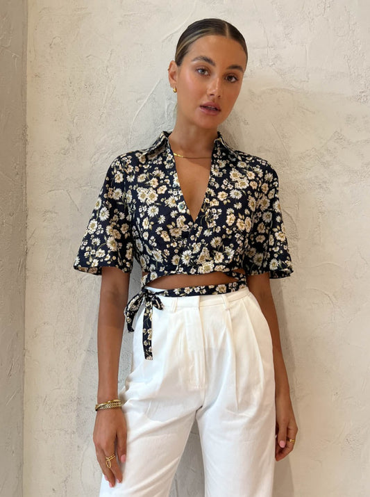 Significant Other Philippa Shirt in Midnight Daisy