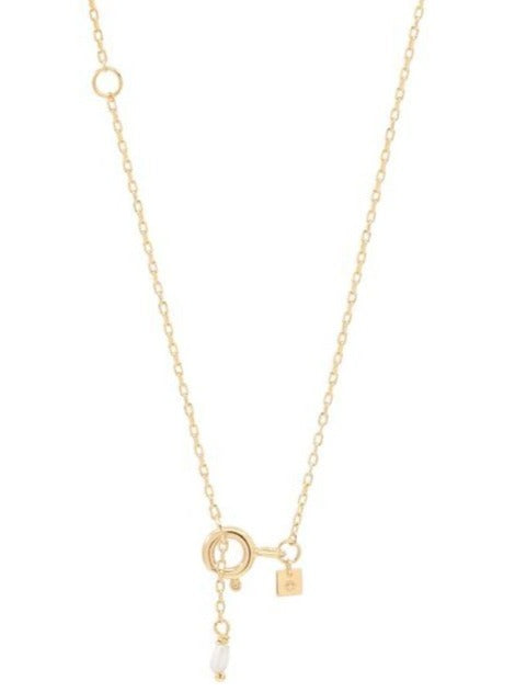 By Charlotte 14k Gold Love H Necklace in Gold
