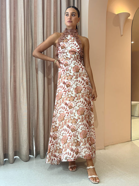 knee length dresses for ladies Sonya Ajloon Maxi Dress in Paisley Print – Coco & Lola