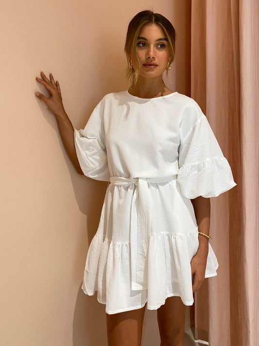 Sovere Asena Two Way Dress in Chalk