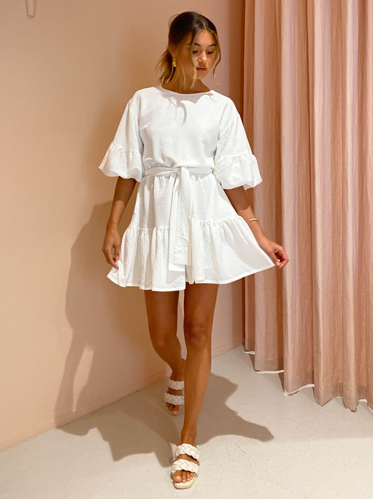 Sovere Asena Two Way Dress in Chalk