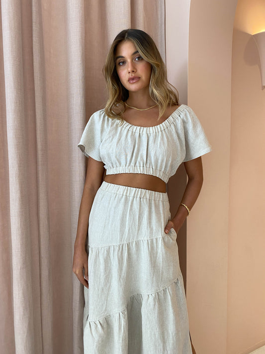 Sovere Evolve Crop Top in Natural